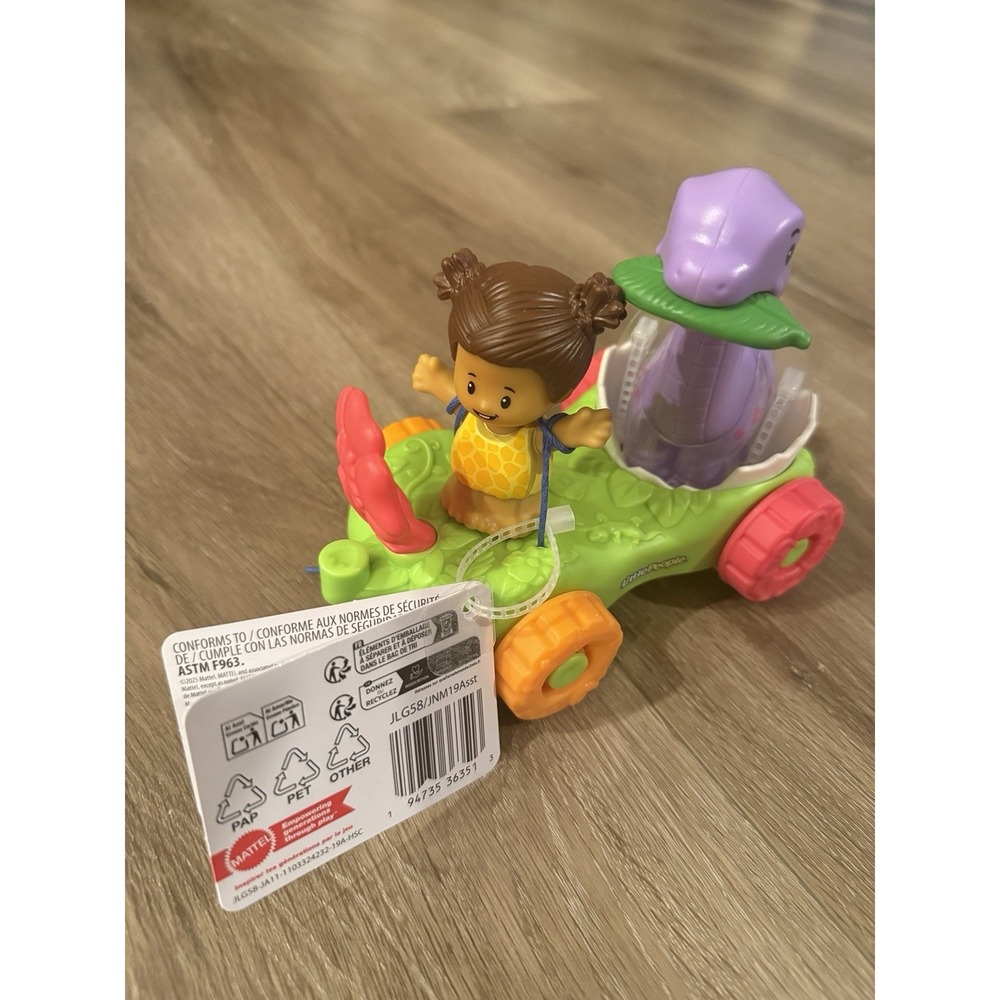 Fisher Price Little People Dinosaur Parade Cave Girl Dino Car Vehicle Toy